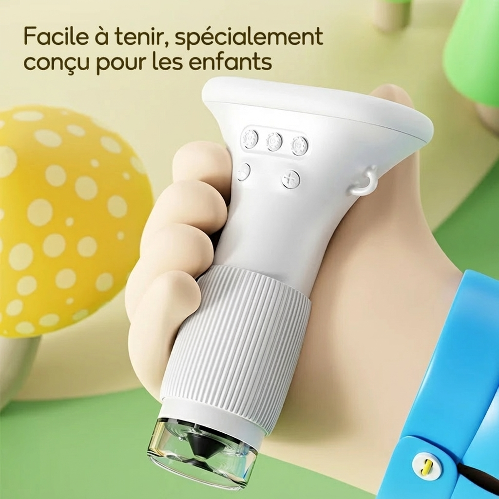 Kids Microscope 1000x Magnifier Microscope 200 Megapixels With LED Photo Video Function Educational Toys Science For Children